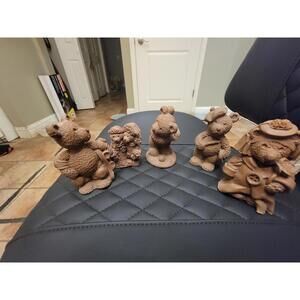 Bear Collection mad with resin very nice set of bears look great together 5